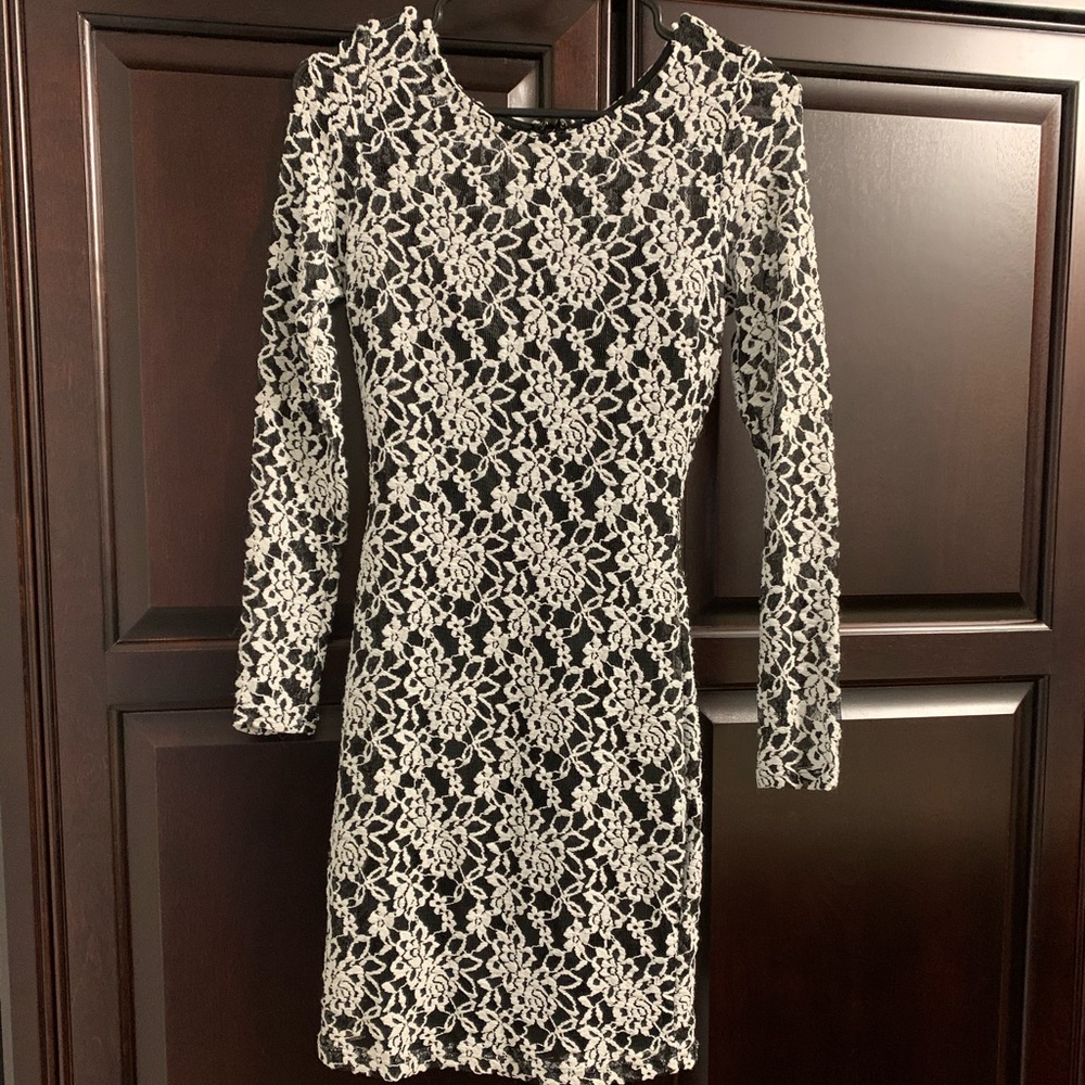 Guess Black/White Dress